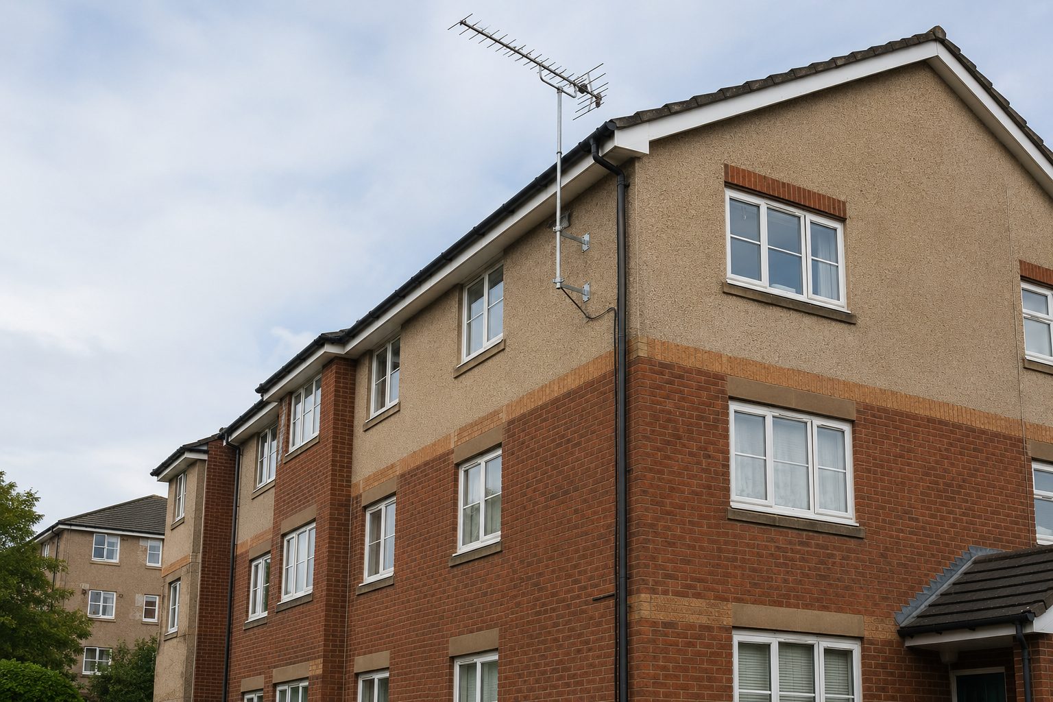 Communal property TV aerial installation near Nuneaton