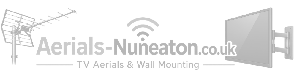 Aerials Nuneaton TV aerials and wall mounting footer logo